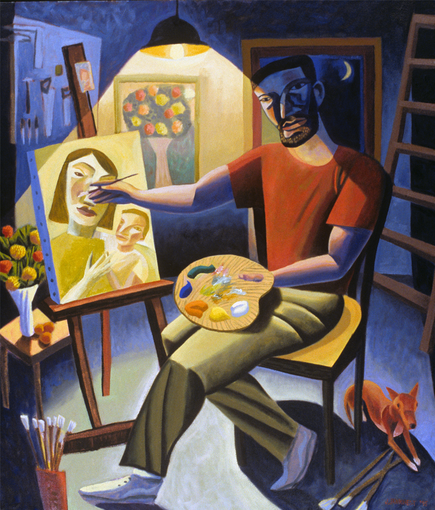 Artist in his Studio